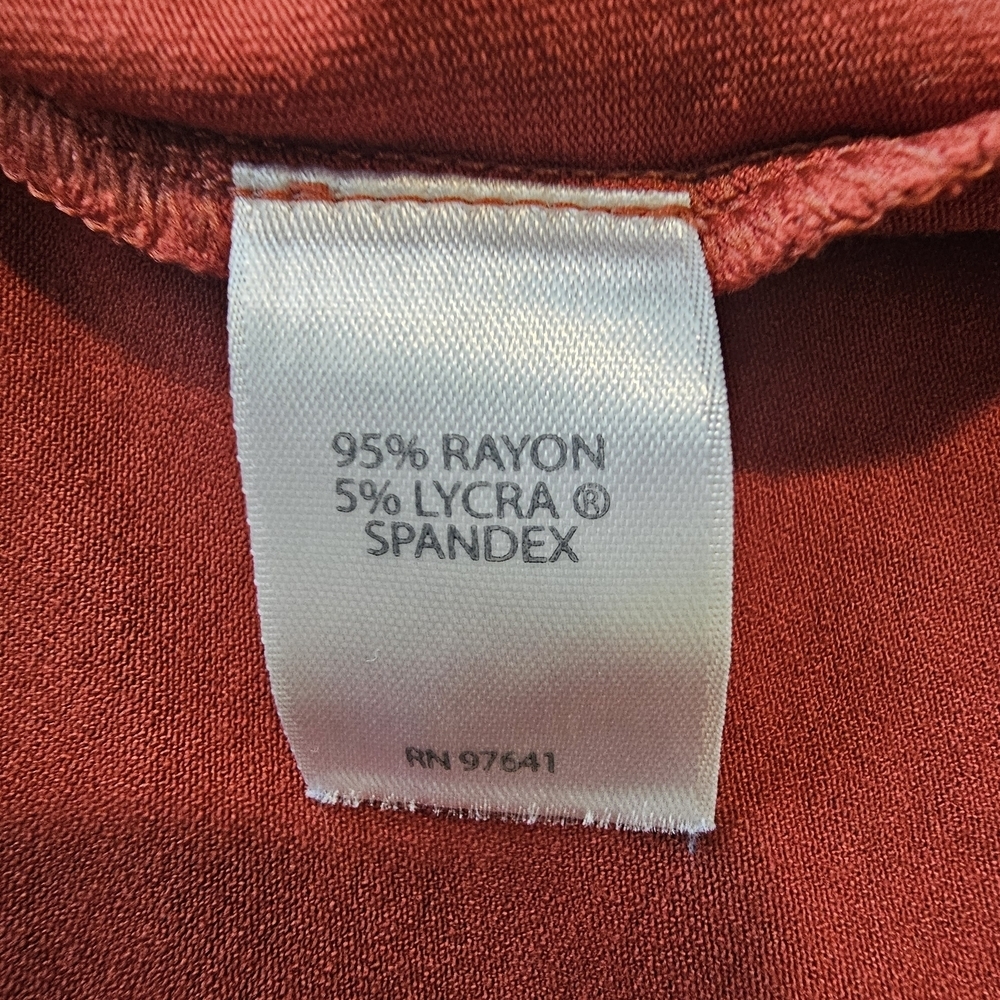 J. Jill Women's Rust Long Sleeve Blouse  SIZE 3X - Picture 5 of 5